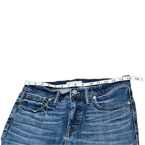 Madewell 9” High Rise Skinny Distressed Jeans Size 29 - Picture 3 of 10